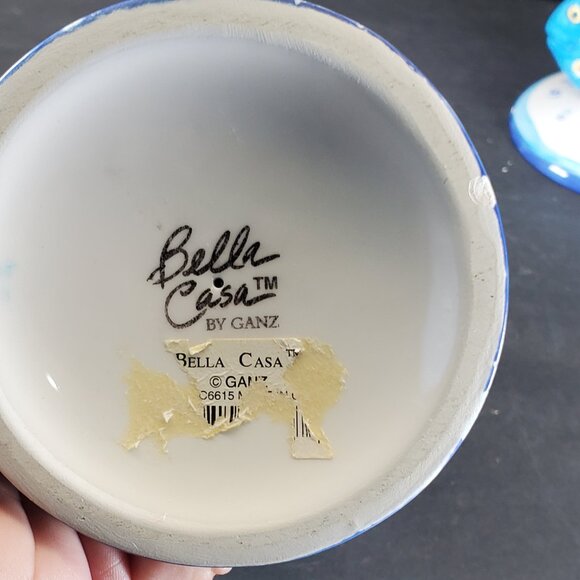 Tropical Fish Hand Painted Tall Tumbler Mug Set | Bella Casa by Ganz Coastal Bea - Picture 6 of 10